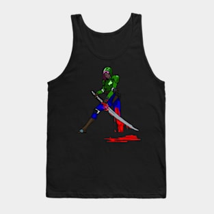 Zombie Fighting Female Warrior Tank Top